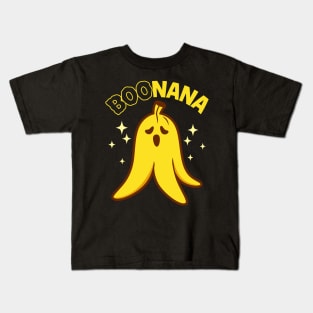 Cute Boo Spooky Ghost Banana Cute Food Fruit BOOnana Kids T-Shirt